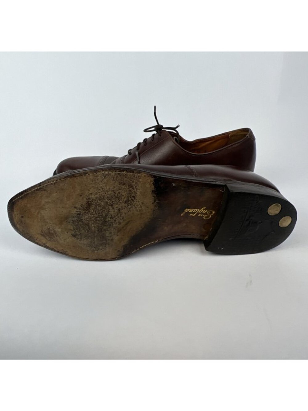 Lord & Taylor Brown Cap Toe Oxford Dress Shoes – Size 10 | Made in England - Picture 7 of 7